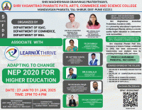5-Day FDP on Adapting to change : NEP 2020 in Higher Education 2025 Faculty Development Program Poster